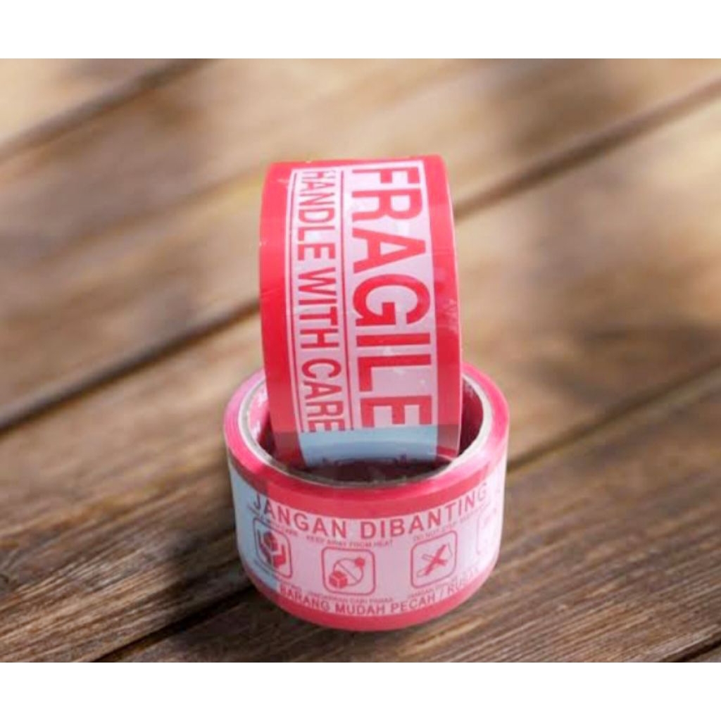 

FRAGILE 4 in 1(JANGAN DI BANTING) ukuran 48mm x72 meter dan 80harga ambyarrr kualitas terbaik