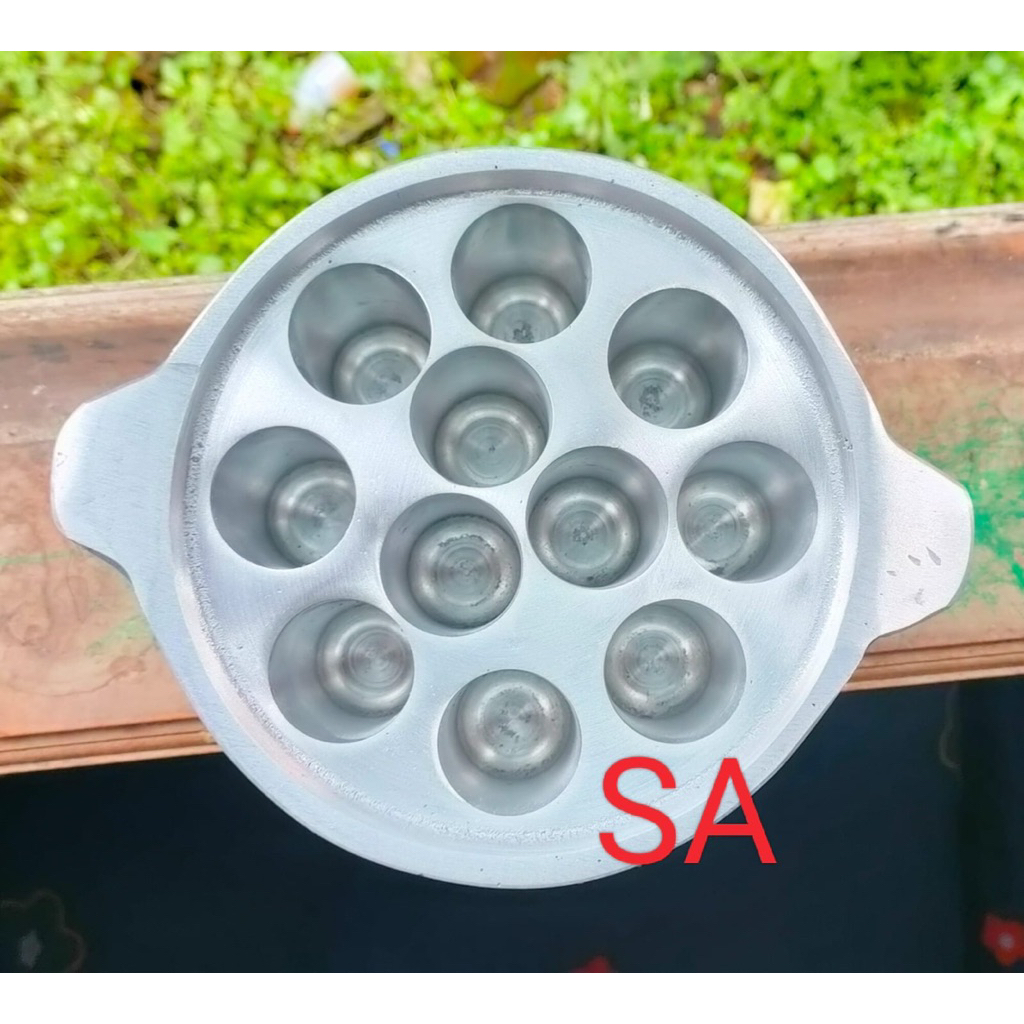 Wajan SOSTEL Cetakan sostel 11lubang Aluminium cór sosis telur telor sostel