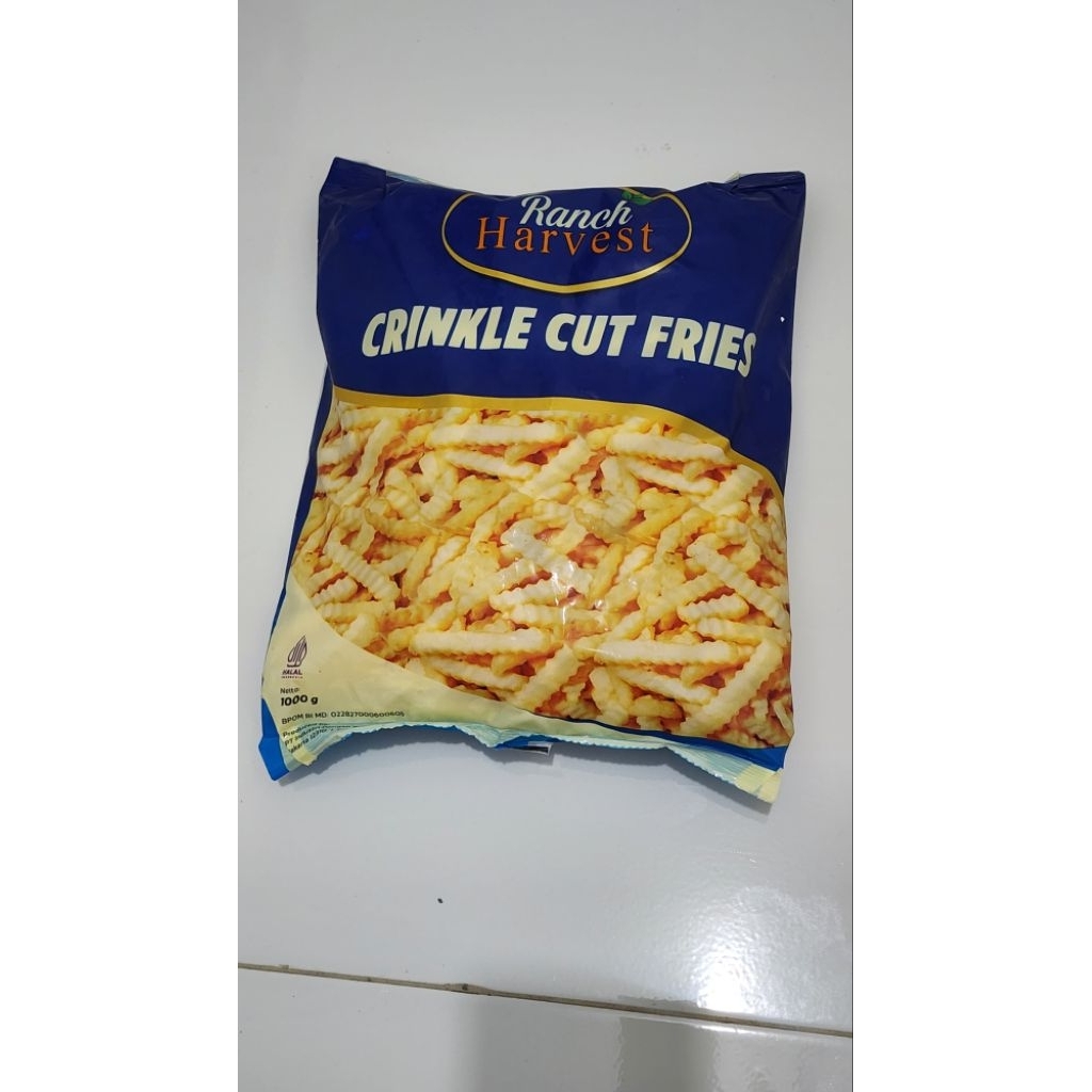 

Kentang Goreng Beku Crinkle Cut 1kg – Ranch Harvest Frozen Fries Halal BPOM