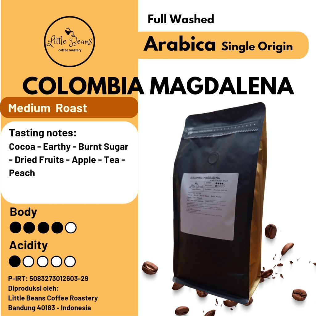 

Kopi Arabica Colombia Magdalena Espresso 800gr/400gr/200gr Biji/Bubuk