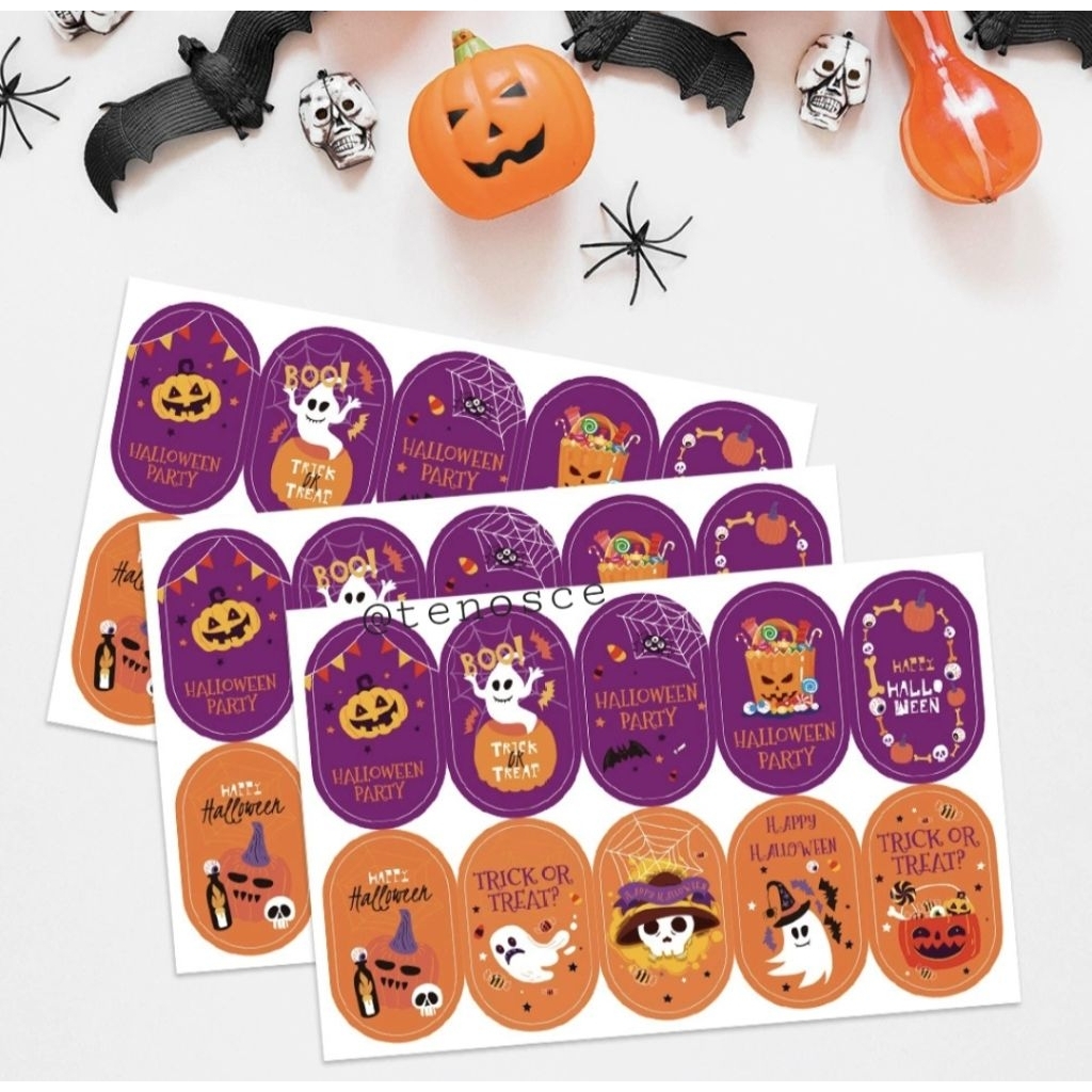 

Stiker Sticker Dekorasi Halloween Festival Box Kue Plastik Cookies Souvenir