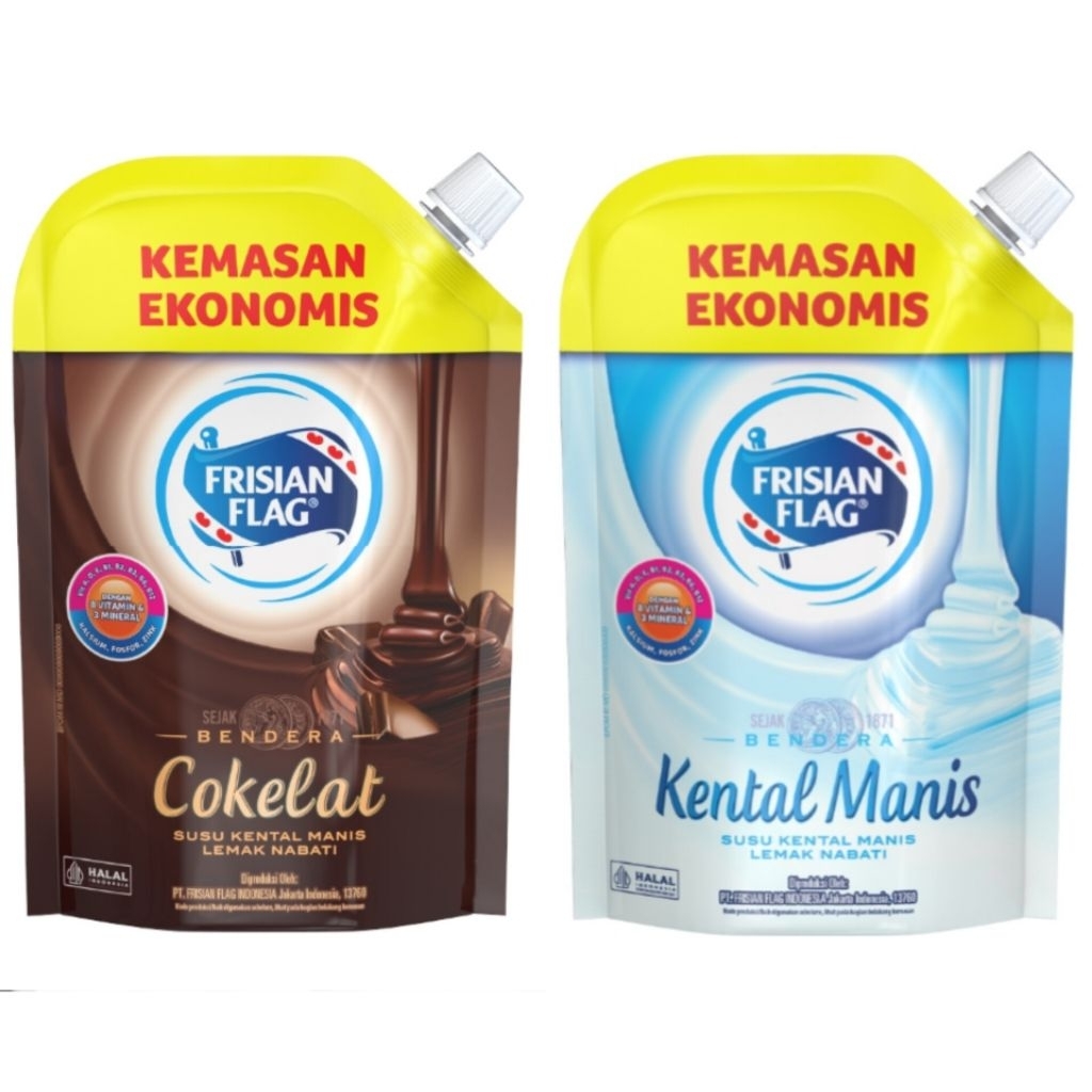 

(Misha) PALING LENGKAP Susu Kental Manis kemasan Pouch || FRISIAN FLAG || INDOMILK || ENAK