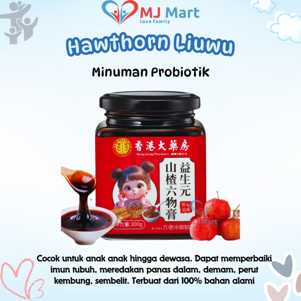 

Hawthorn Liuwu Minuman Prebiotik 100% Bahan Alami / Meredakan panas dalam / Demam / Perut Kembung dan Sembelit