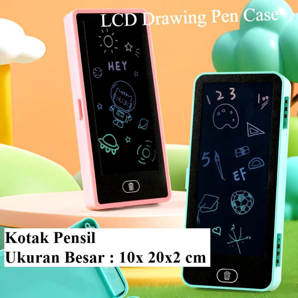 

Tokorara.id At-1669 koleksi terbaru Kotak Pensil dengan LCD Papan Tulis Gratis Pen Ukuran Jumbo/Kotak Pensil 2in1 / LCD Drawing