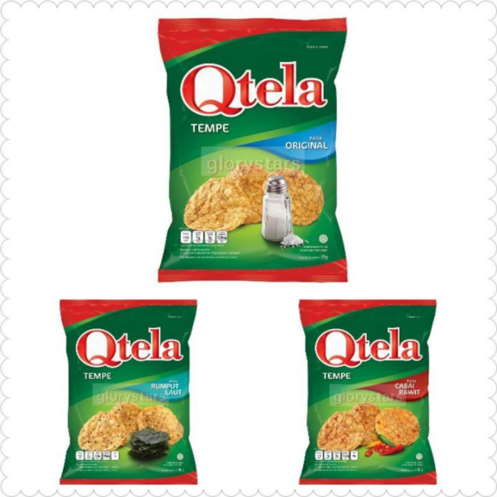 

Qtela Tempe Original / Cabe Rawit / Rumput Laut / Orek