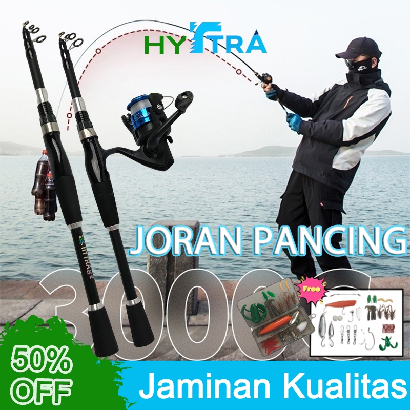 Dengan Bahan Serat Karbon Joran Pancing Set Carbon Pancing Pancingan Set Joran Spinning Reel Spinnin