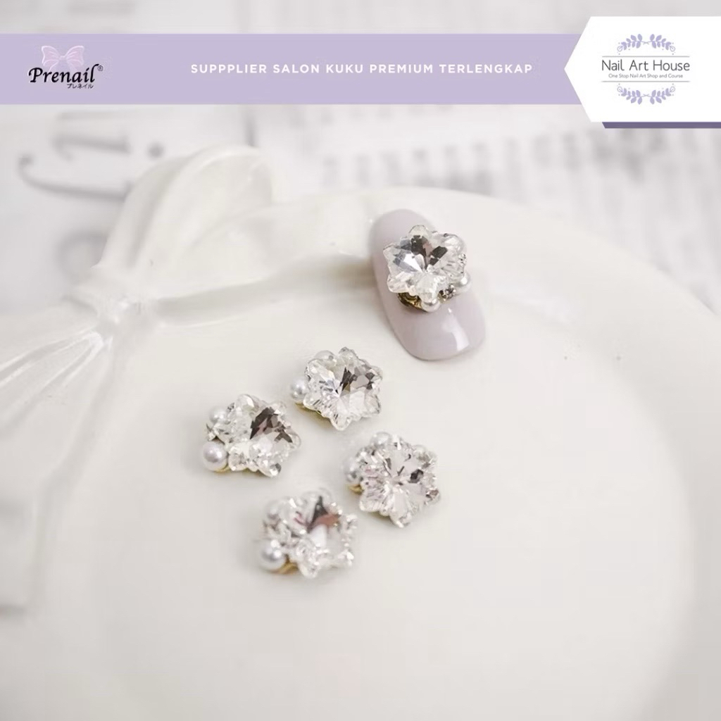 NAIL ART HOUSE PONTIANAK Prenail Accessories Heart / Snow W / Snow P / Rock P / Heart W
