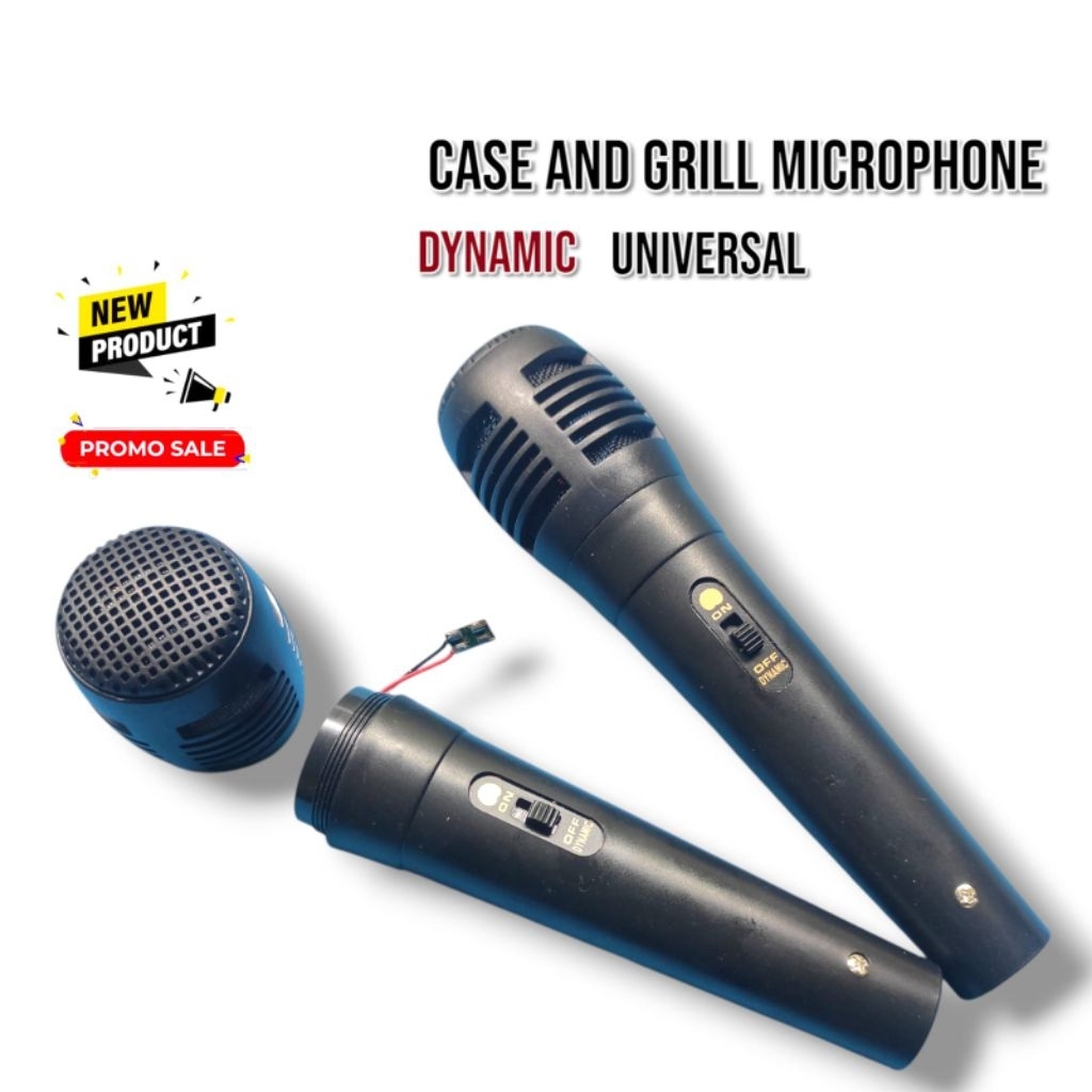 Casing Mic Universal Lengkap Grill Tanpa Spul Microphone
