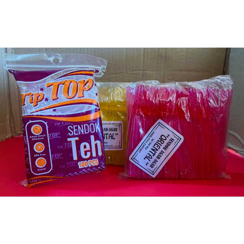 Sendok teh/es krim plastik