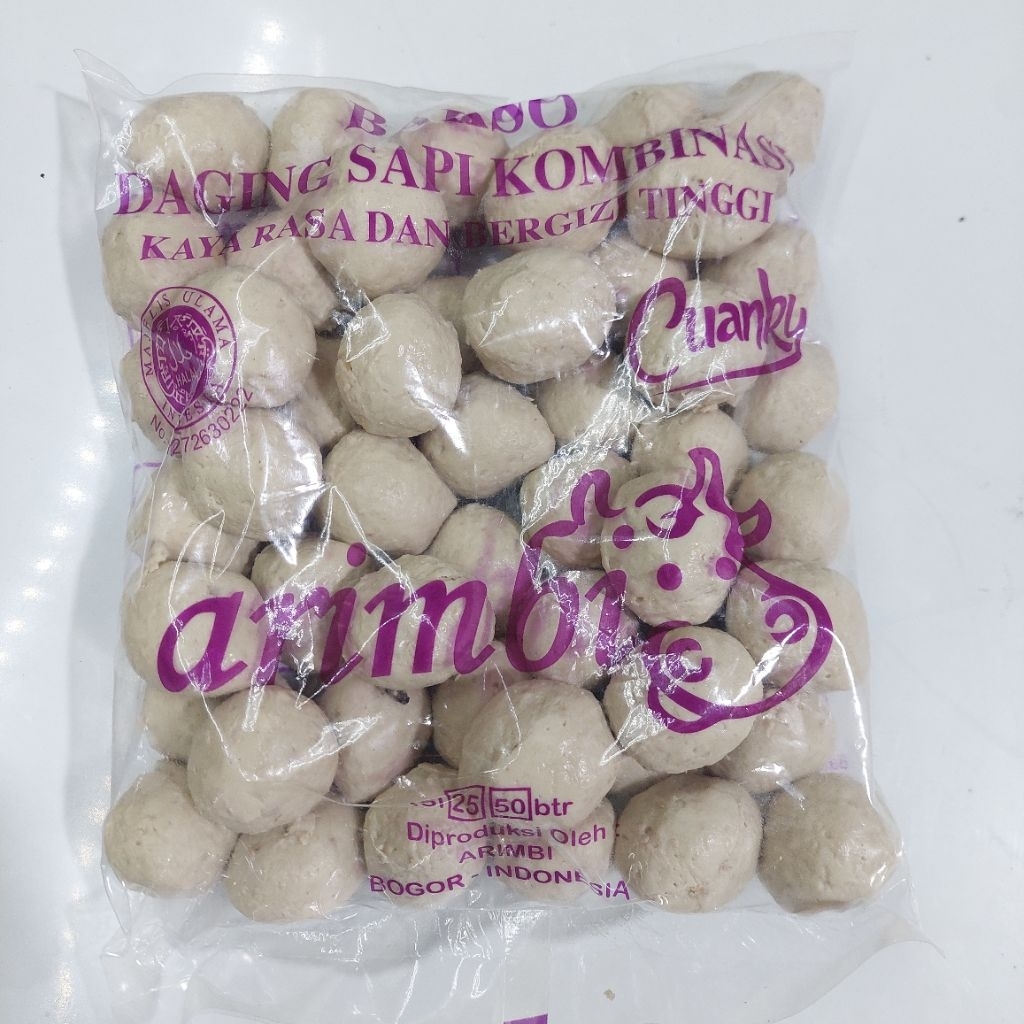 

Baso arimbi/ dan baso cm isi 50,baso sapi isi 50