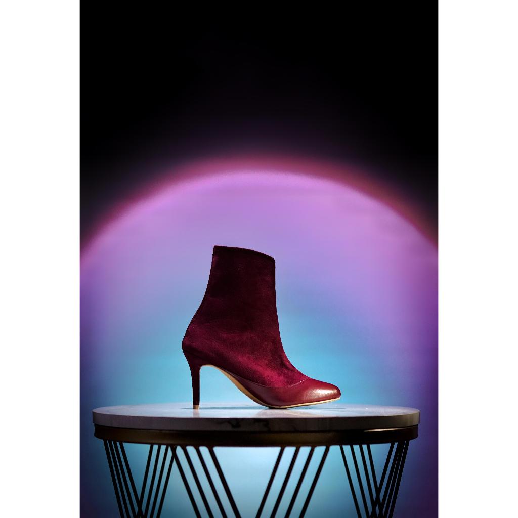 LANGKAH BY LINA LEE JL 003 SEPATU BOOTS WANITA WARNA MAROON