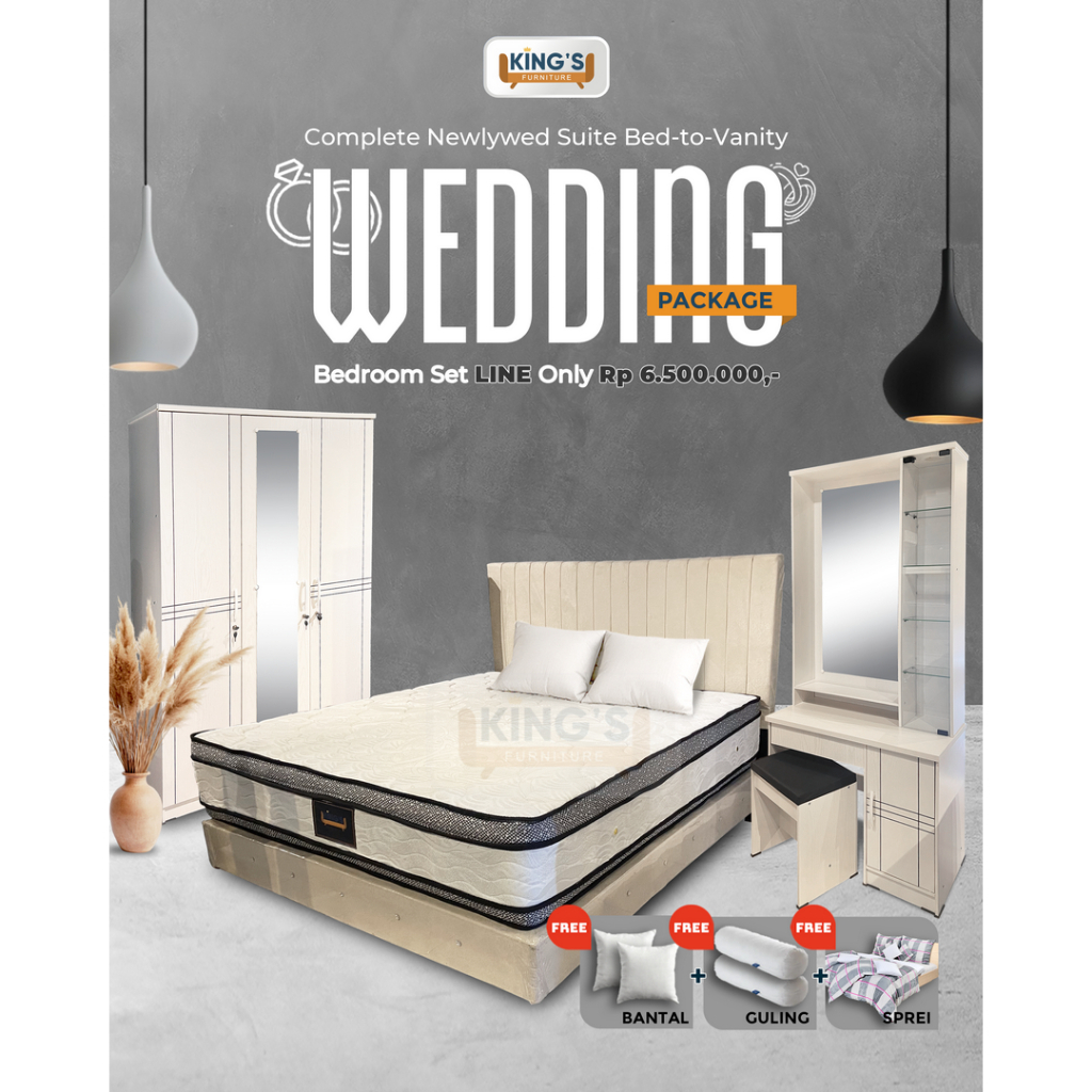 KINGS FURNITURE PONTIANAK -  PAKET WEDDING LINE || WEDDING PACKAGE - PAKET MARRIED - PAKET NIKAH - P