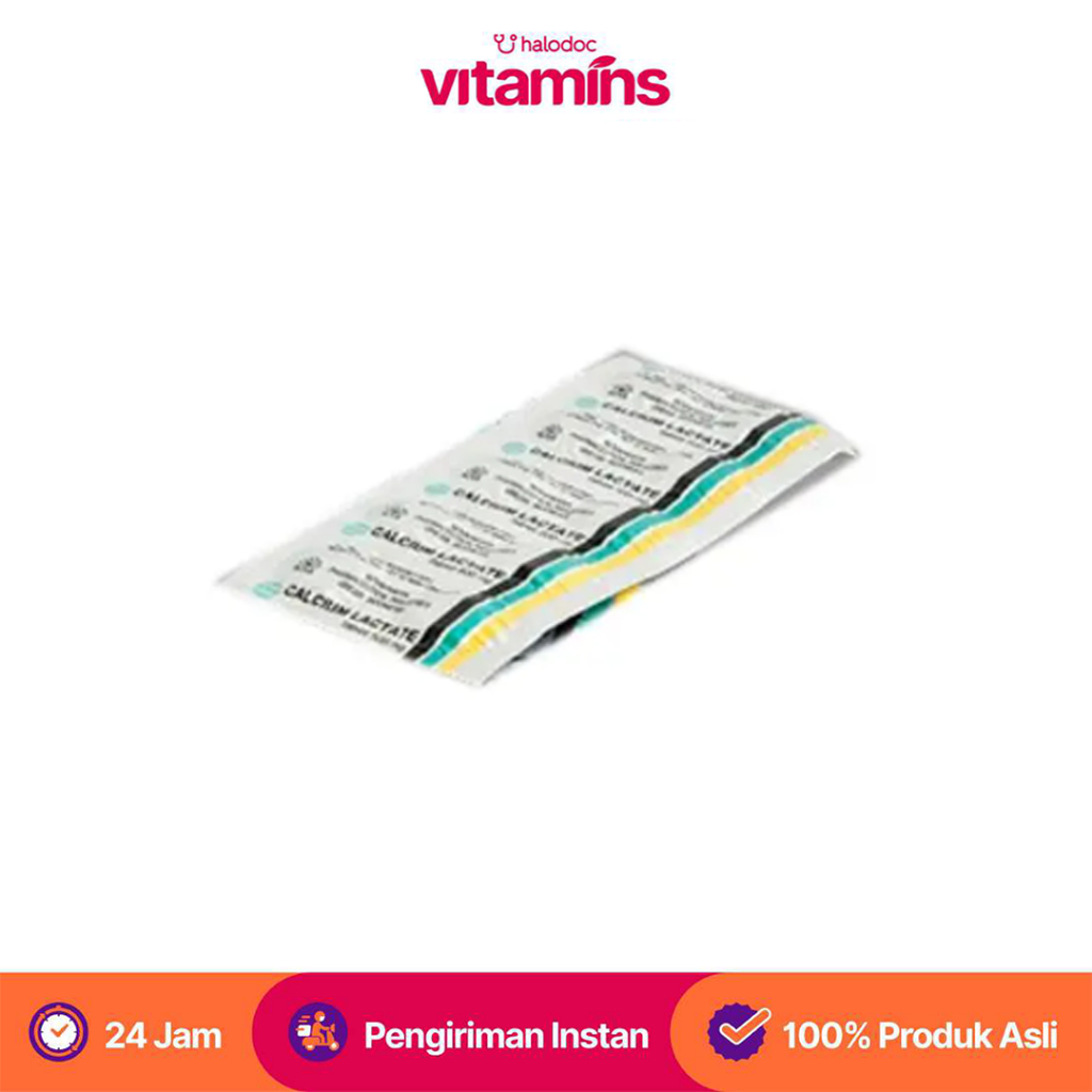 Calcium Lactate 500 mg 10 Tablet