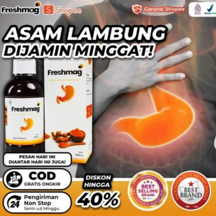 

Freshmag - Madu Freshmag 100% Herbal Alami Solusi Atasi Masalah Lambung Maag Asam Lambung Ekstrak Madu & Kunyit BPOM