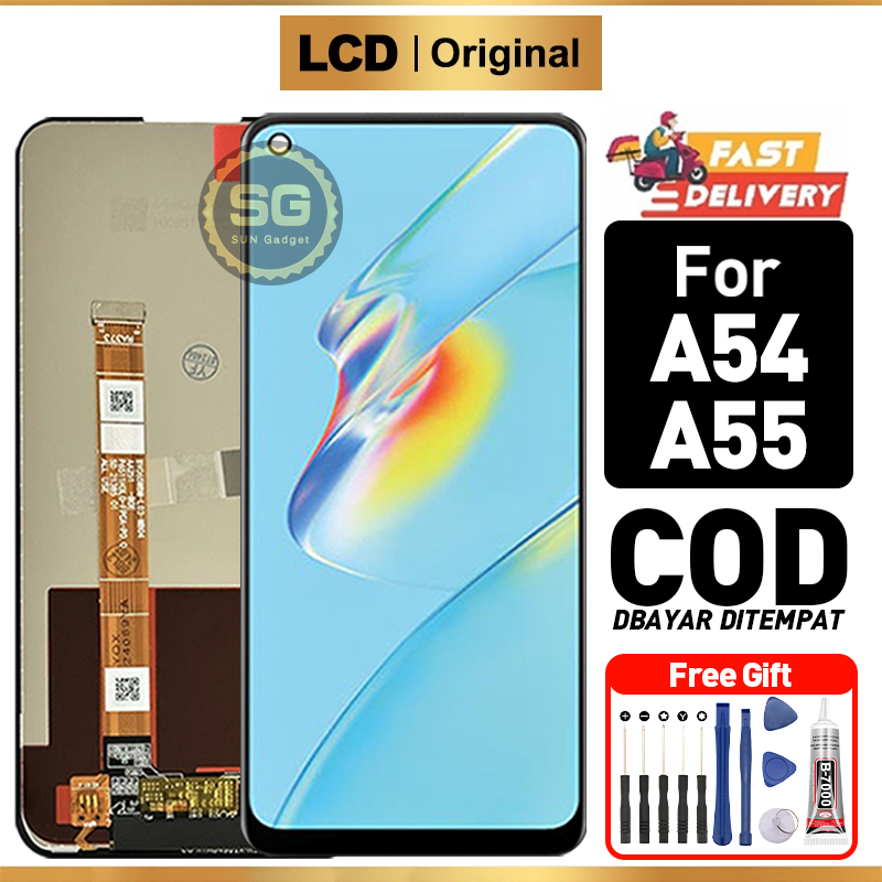 LCD For OPPO A54 A55 Original Fullset ori 100% LCD Touchscreen asli Glass Touch Screen Digitizer