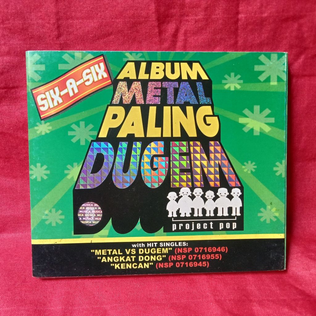 CD Project Pop Six-A-Six (Album Metal Paling Dugem) Lengkap Selongsong CD