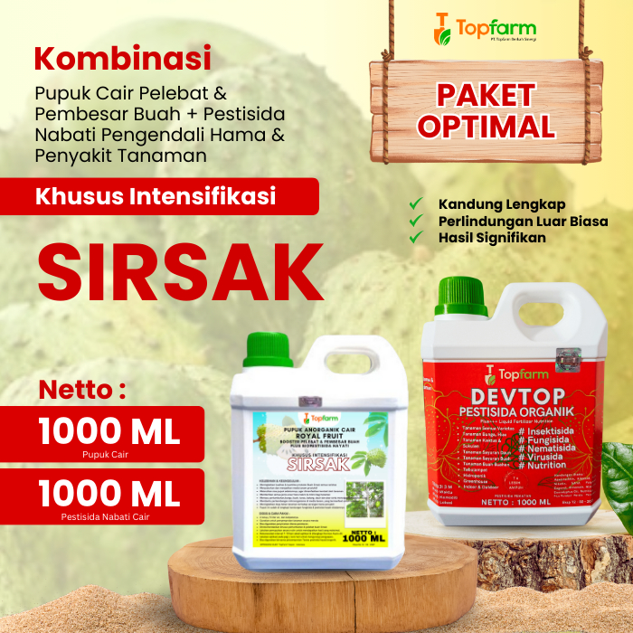 Pupuk Topfarm / Pupuk Buah Sirsak Terbaik / Pupuk Pelebat Pembesar Buah Sirsak / Pupuk Pelebat Buah 