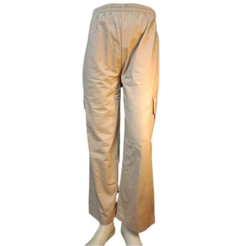 celana cargo coklat outfit wanita cargo polos panjang style kekinian santai