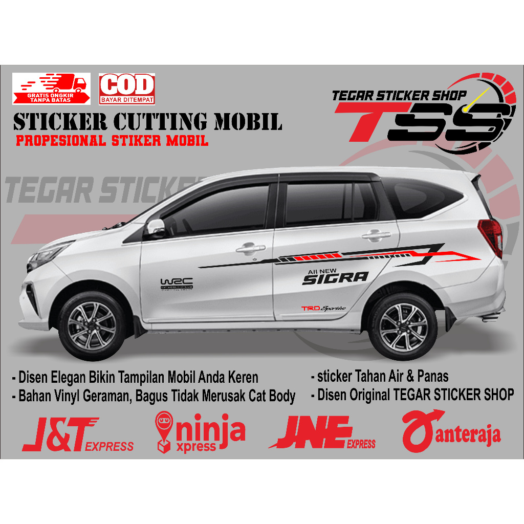 sticker mobil sigra sticker mobil daihastu sigra sticker mobil sigra keren sticker variasi mobil