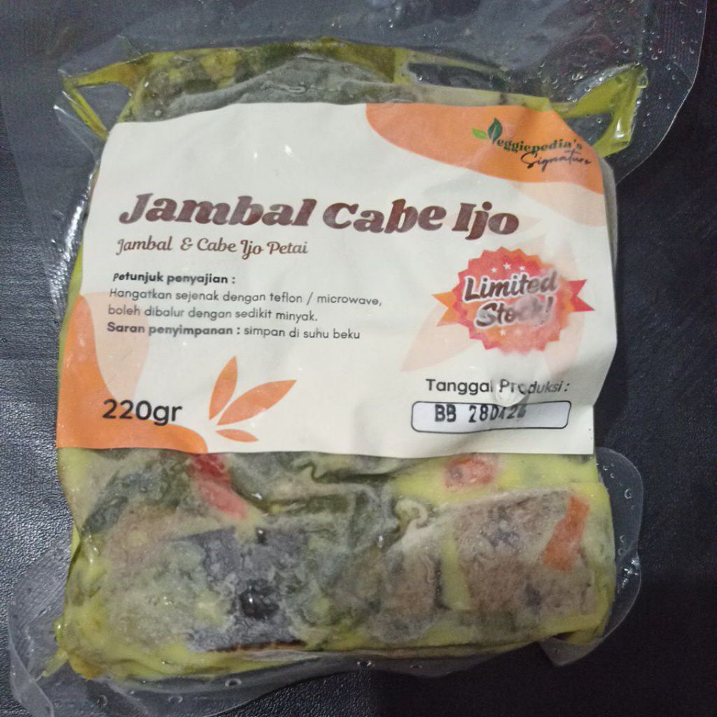 

jambal cabe ijo vegetarian vegan