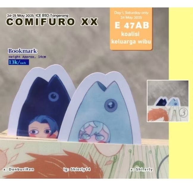 

(donburiRen) Sticker ┃ Pembatas Buku Satoru Gojo & Suguru Geto