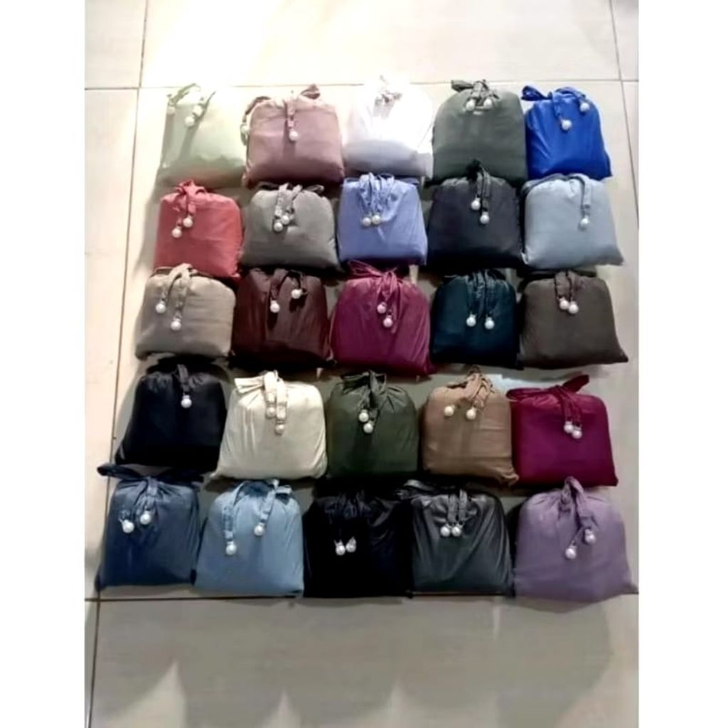 mukena traveling 2in1 mini pouch Grosir 1 kodi/20 pcs