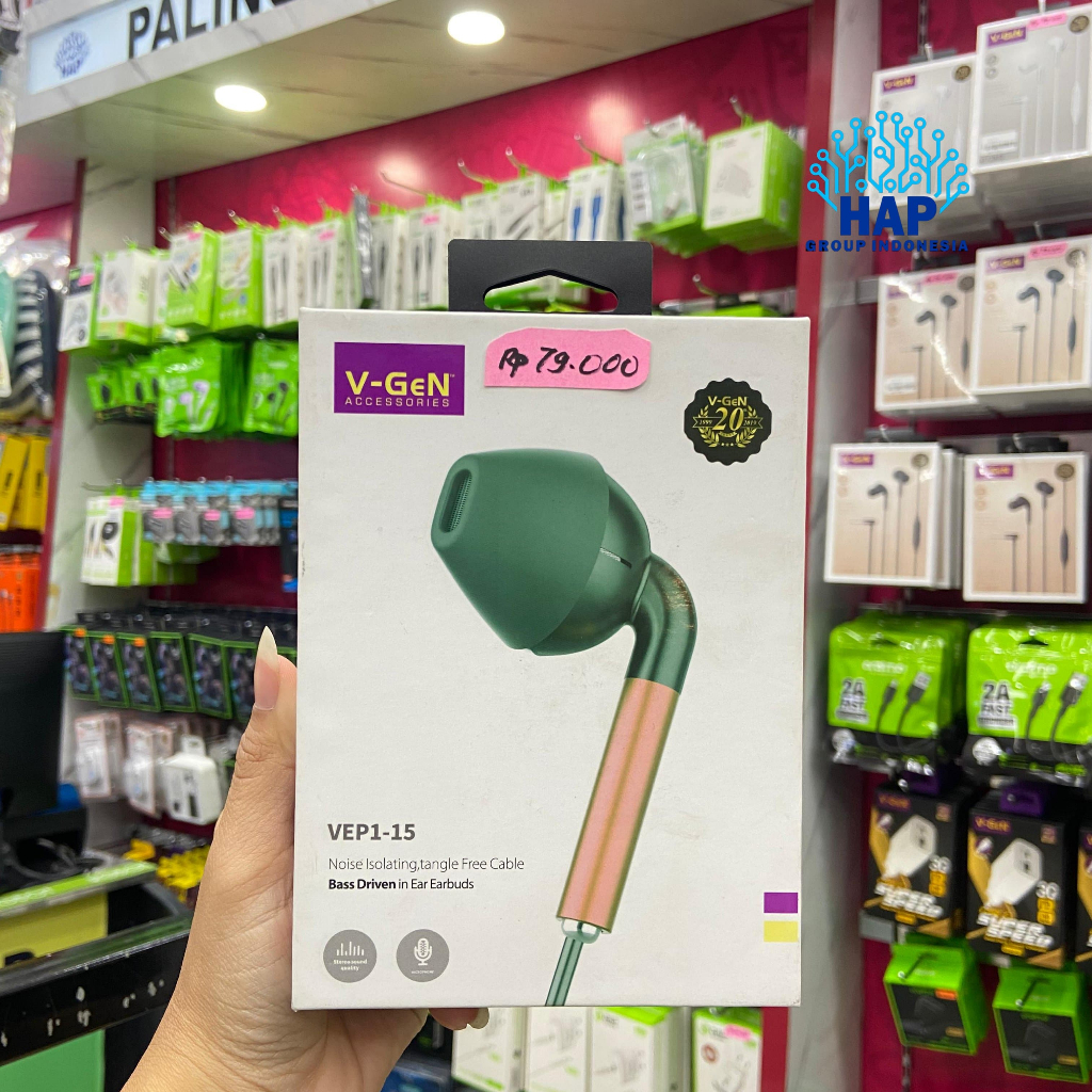 HEADSET V-GEN VEP1-15 GAMING BASS DRIVEN // HAP GROUP