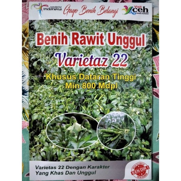 KODE K5J Benih Cabe Rawit Hijau Varietaz 22 Kemasan 1 Gram  Bibit Cabai Rawit Ijo Varietas 22  Rawit