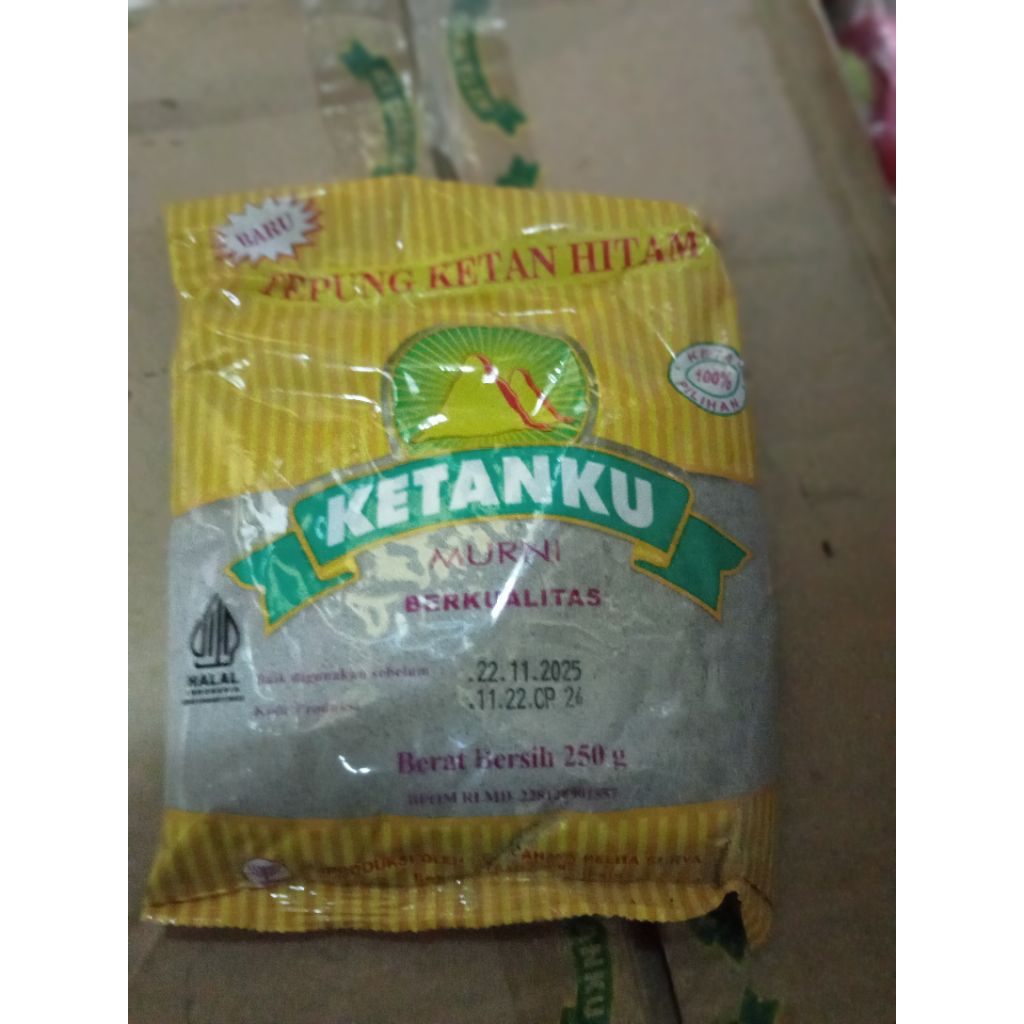 

tupung ketan hitam kemasan.250g ketanku