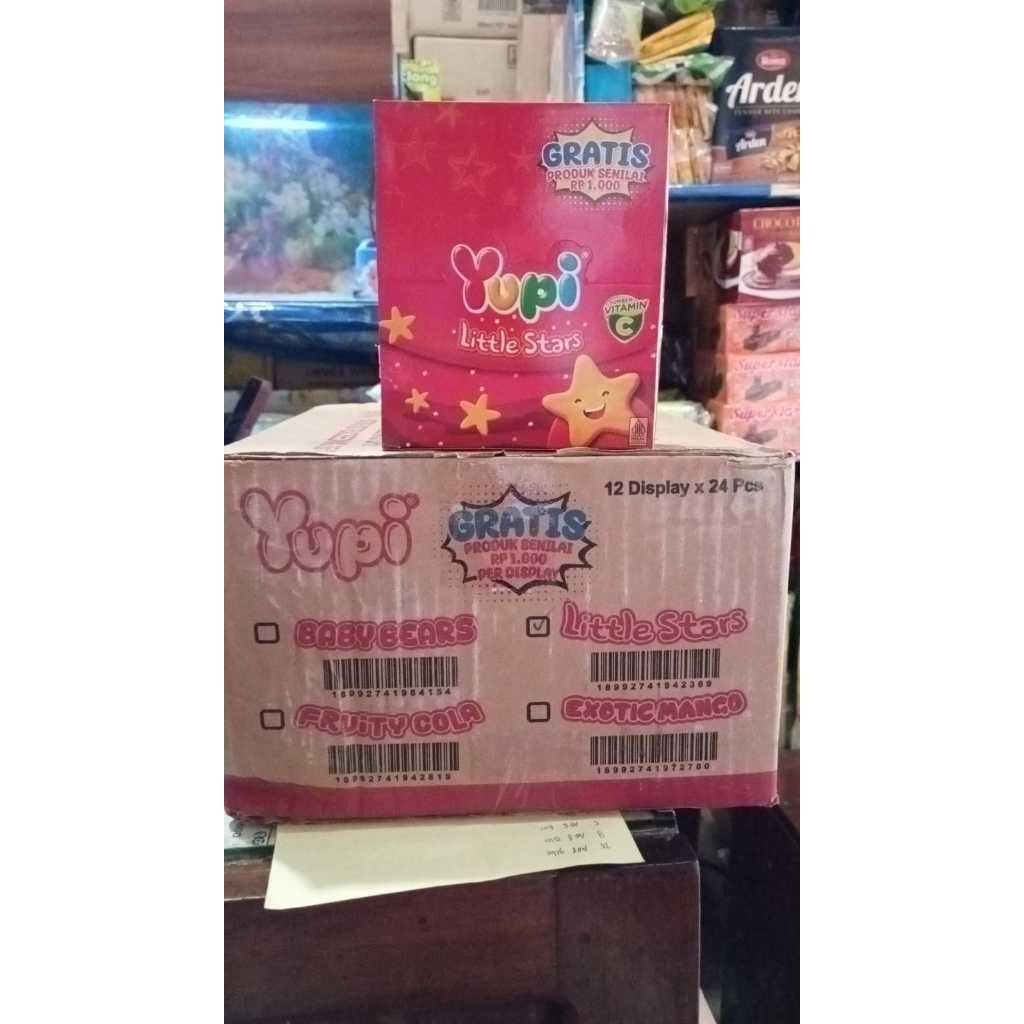 

Permen Yupi Little Star 1 Kotak isi 24 pcs Gummy Candy