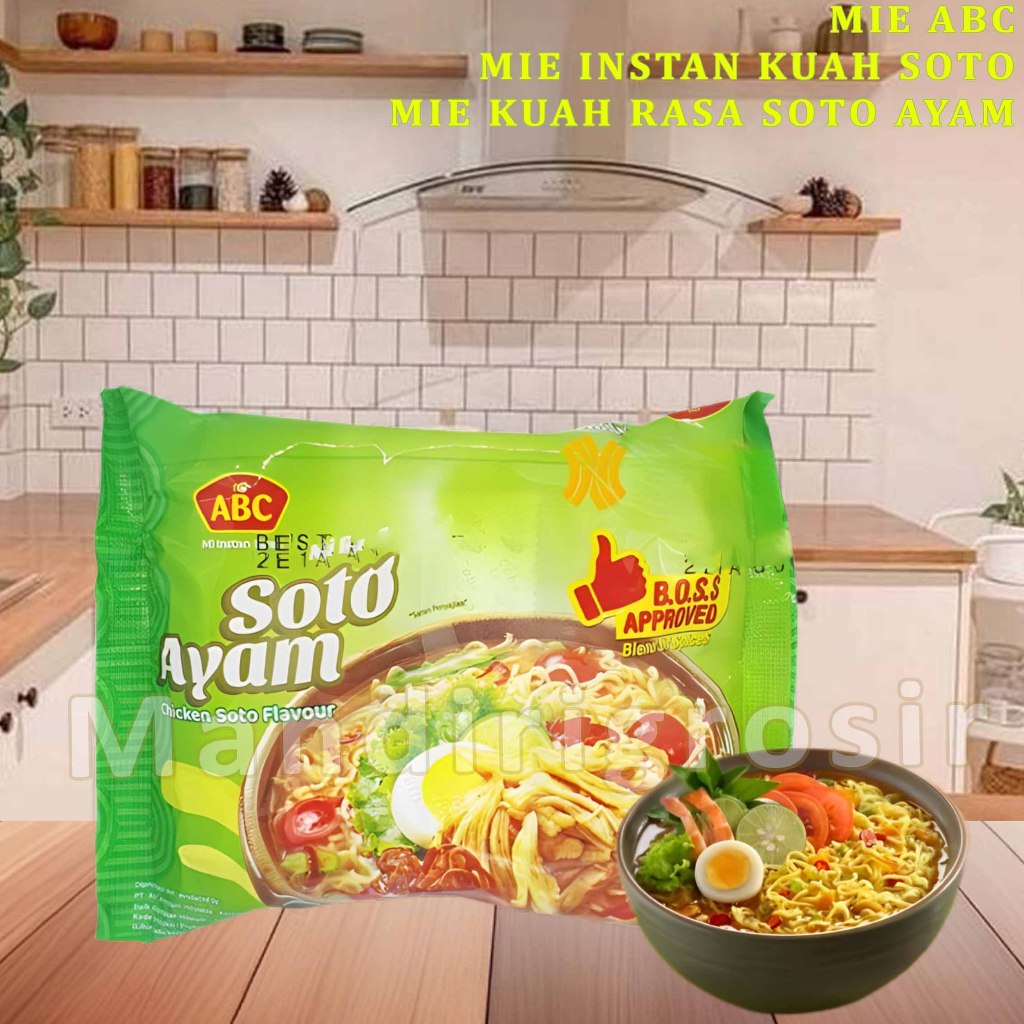 

Mie Instan Kuah Soto * Mie Abc * Mie Kuah Rasa Soto Ayam * 70gr