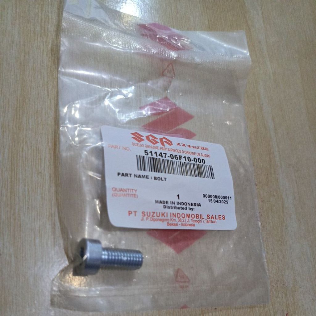 Baut suling shock depan  Suzuki Skydrive  address lest original sgp
