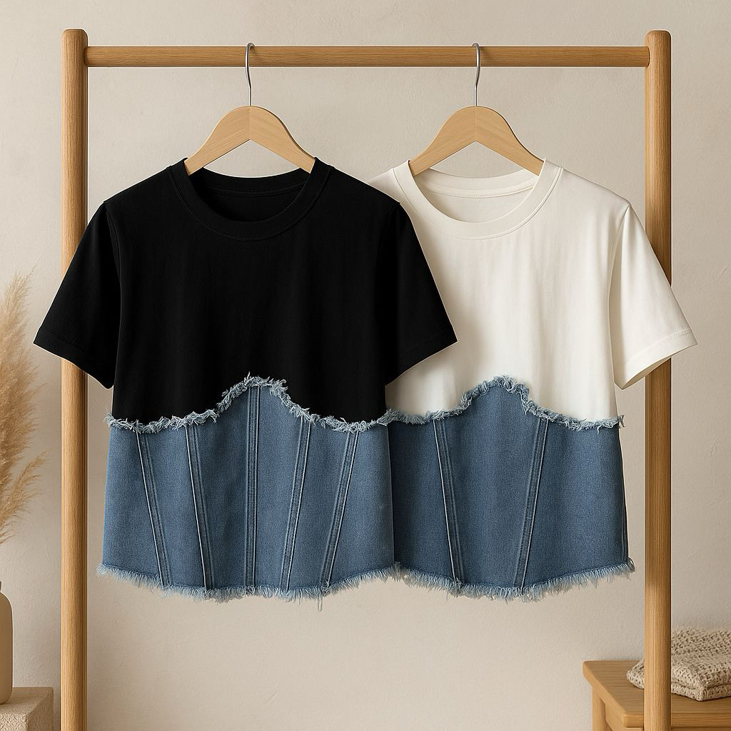 KAOS JEANS WANITA IMPORT BANGKOK