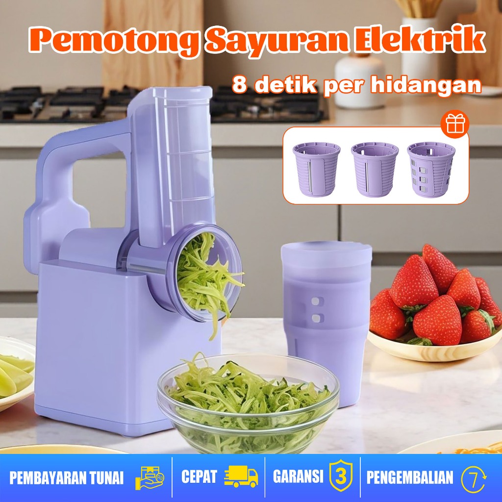 Pemotong Sayuran Elektrik Pemotong Sayuran Multifungsi Lektrik 304 Stainless Steels Automatic