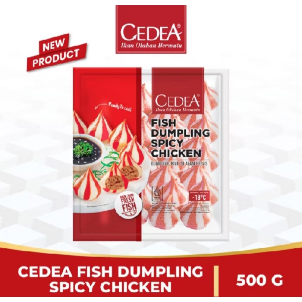 

CEDEA FISH DUMPLING SPICY CHICKEN HALAL 500GRAM/ CEDEA FROZEN FOOD