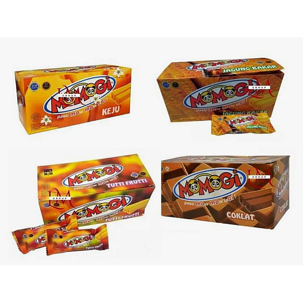 

Momogi stick snack | Makanan ringan 4.5gr | Jagung bakar, cokelat, keju, tutti frutti