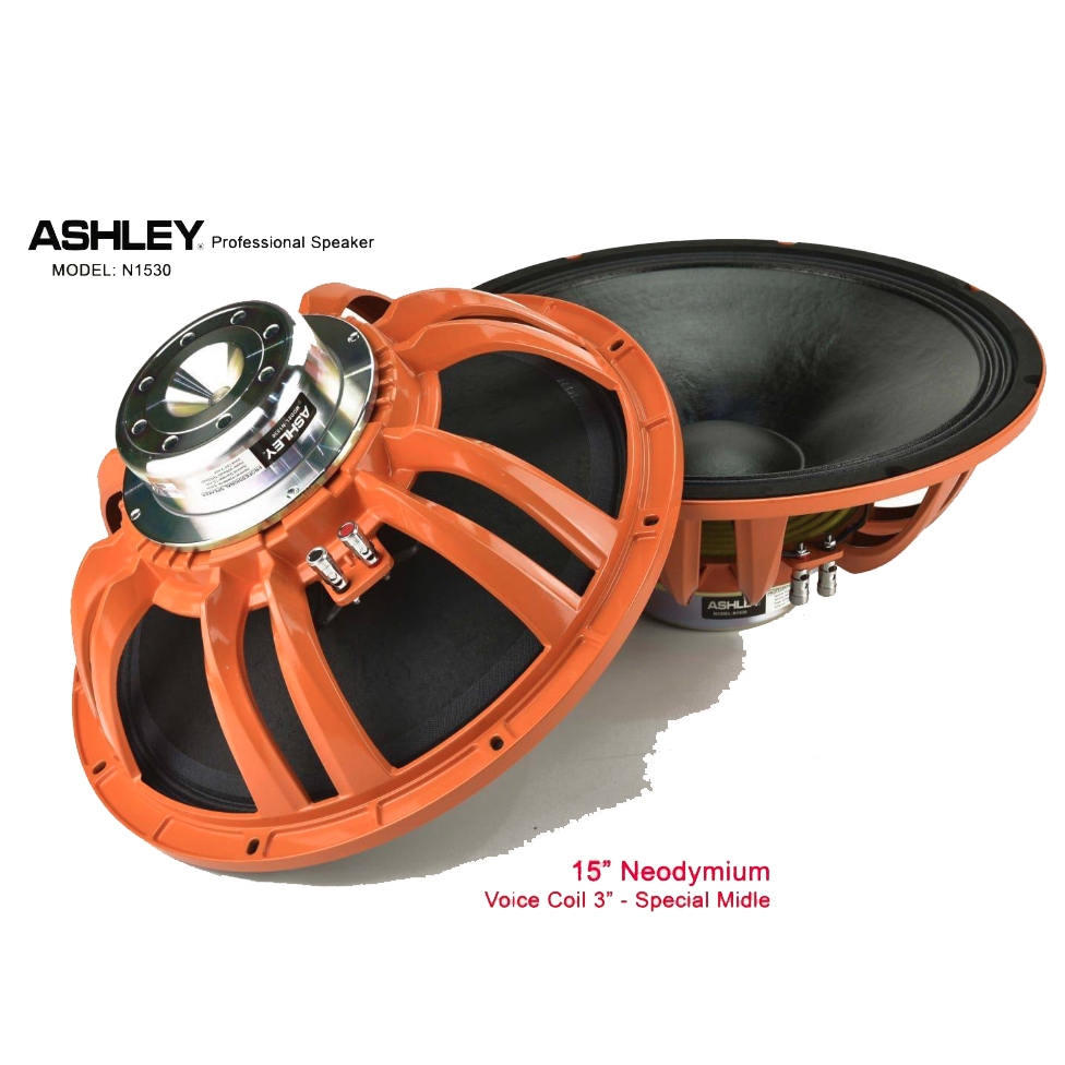 SPEAKER COMPONENT ASHLEY N1530 N 1530 NEODRYMIUM 15inch 8Ohm 1000watt voice coil 3inch