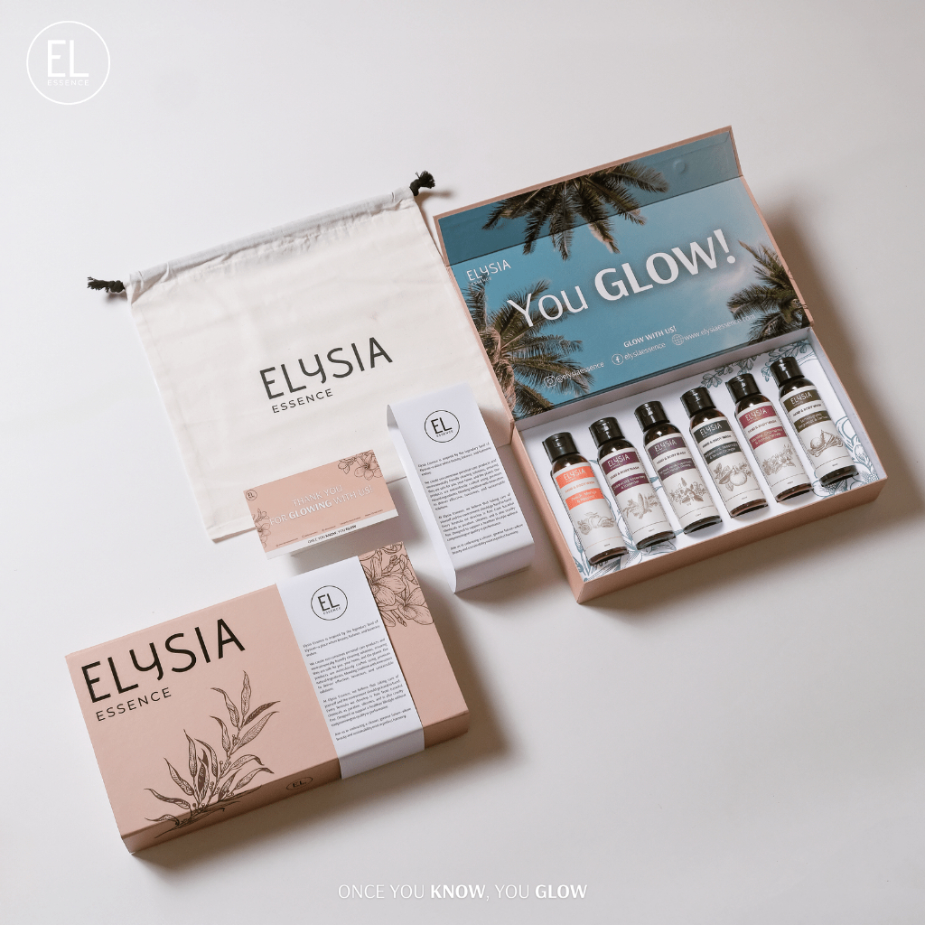 Elysia Essence by La Vara Naturals - Zest & Petals Gift Box (6x100ml -in-1 Unisex Body Wash Set)