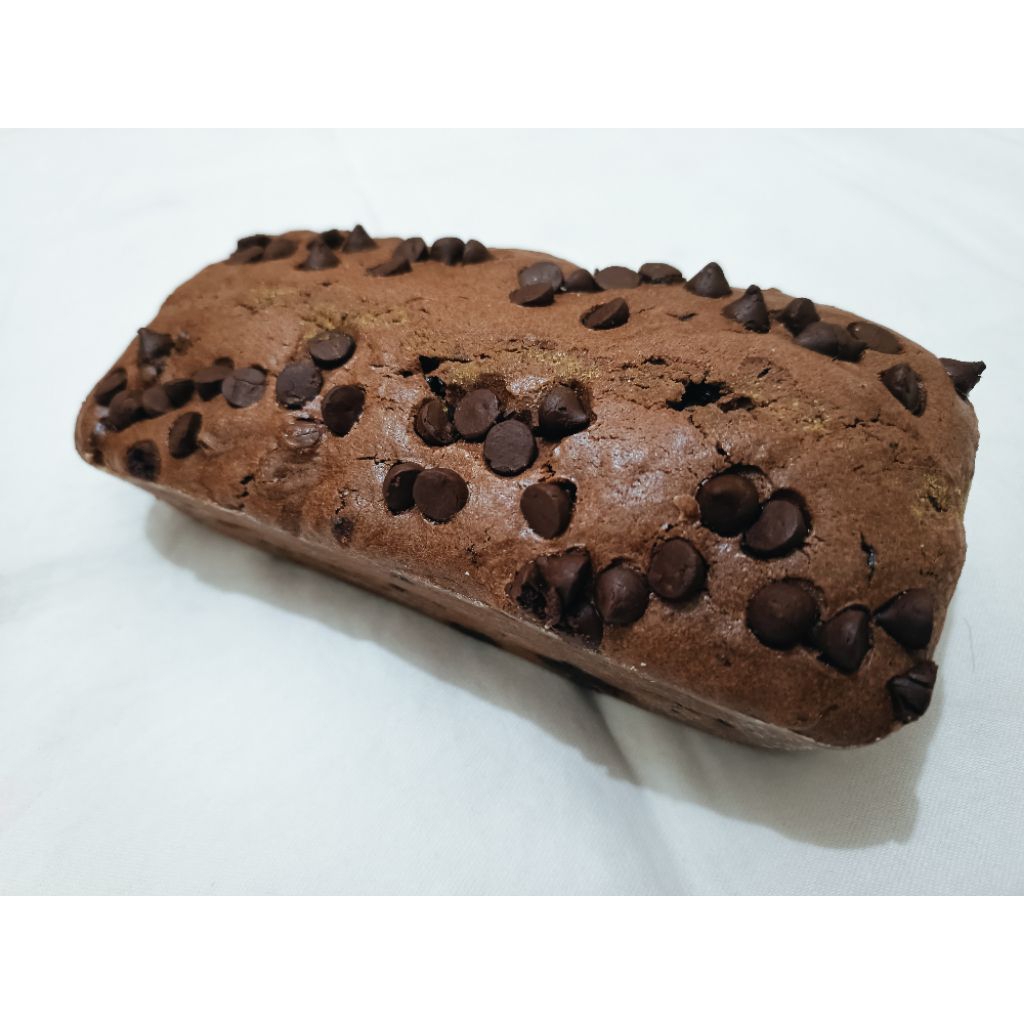 

Double chocolate chip loaf cake