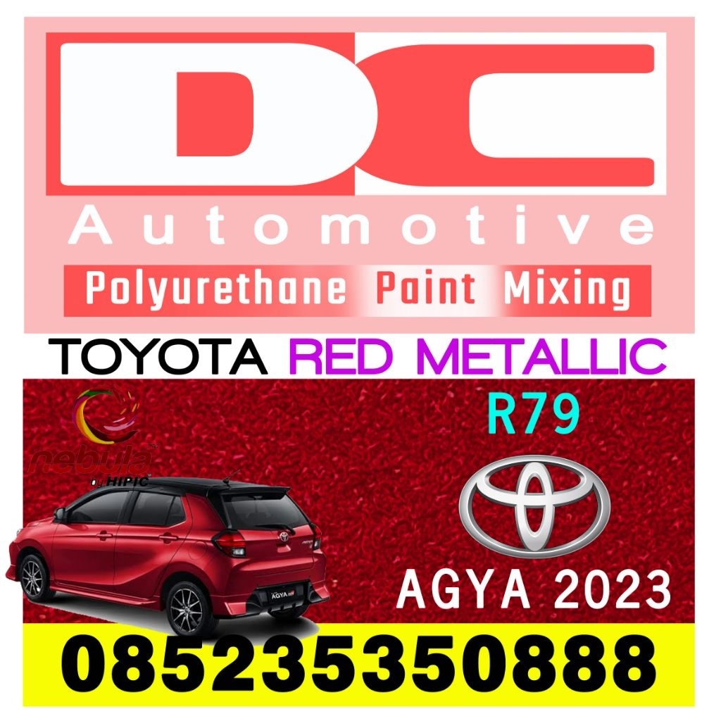 Cat PU Toyota Agya 2023 Red Metallic R79