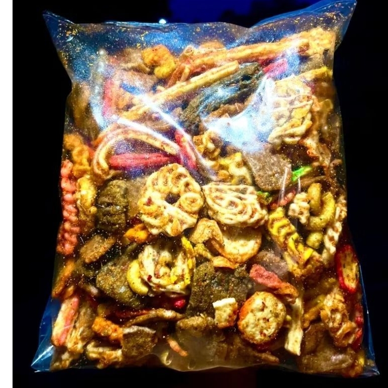 

kerupuk seblak campur mix/seblak campur beton/kerupuk rafael/kerupuk jengkol kemasan 1kg