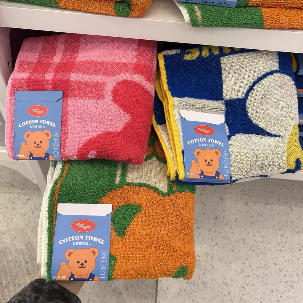 [PRE ORDER] Wiggle Wiggle x Miniso Towel Handuk Original