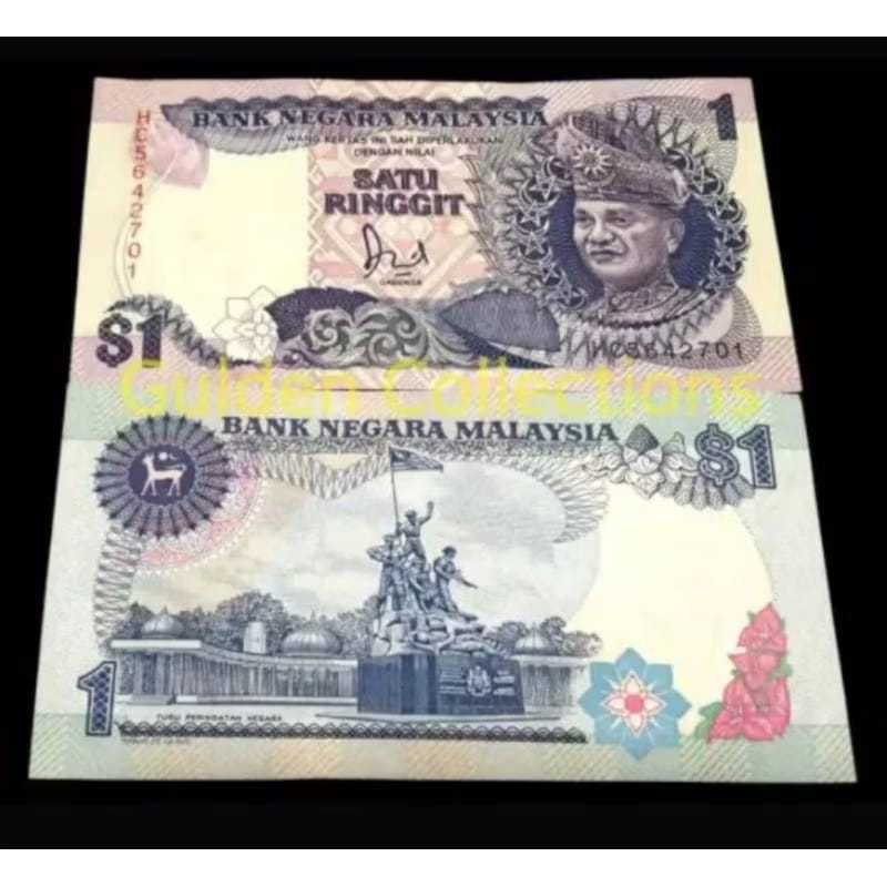 [ Asli ] Uang Lama Kuno Malaysia 1 Ringgit Original