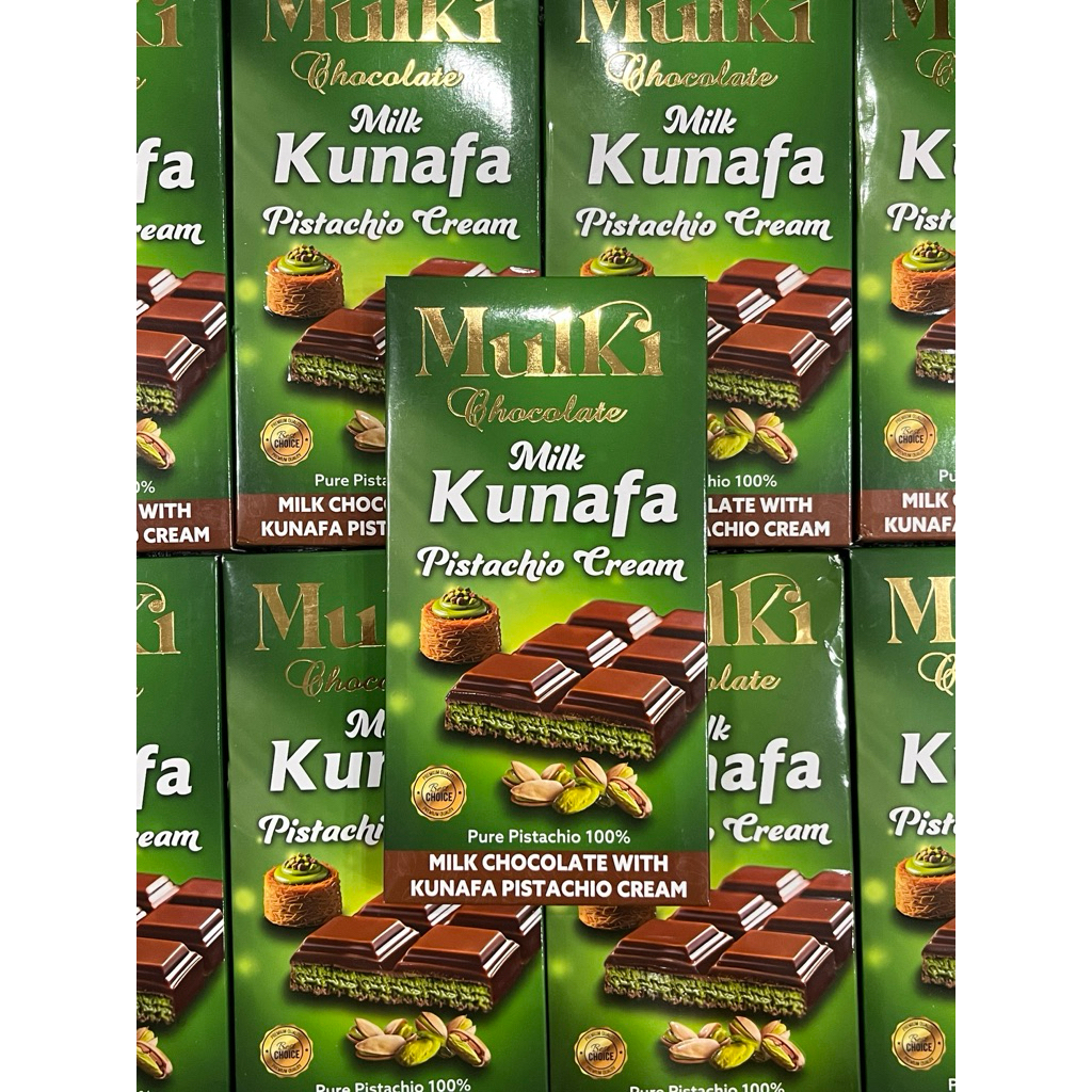 

Cokelat Dubai MULKI Kunafa Pistachio Viral Import Mesir