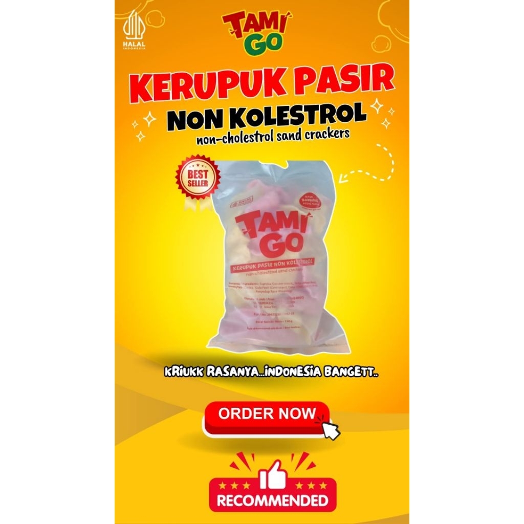 

KERUPUK SEHAT GORENG PASIR NON KOLESTEROL RASA PEDAS MANIS 500gr