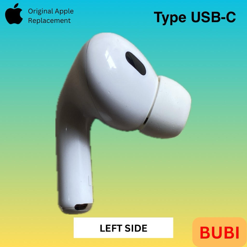 Airpods pro gen 2 Type USB-C original apple cabutan sebelah kiri/left only earpiece normal MINUS FIS