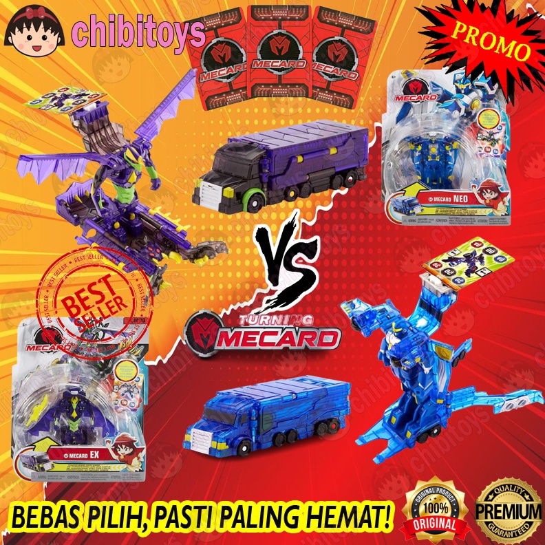 KODE L89W Mecardimal Ex Dan Neo Mecard Jumbo Toys Jumbo Class Mecard Ex Neo Original Mobil Mainan Ro
