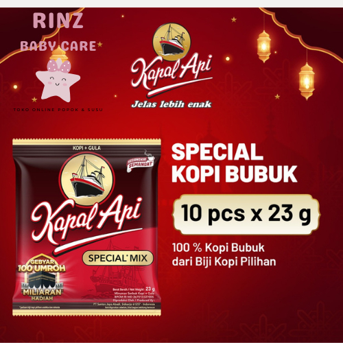 

KOPI KAPAL API SPECIAL MIX 1 RENCENG (10 sachet x 23gr)