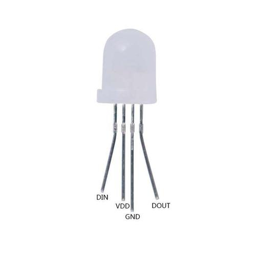 WS2812B WS 2812B 2812 B LED 5MM 5 MM BUILT IN IC FULL COLOR RGB