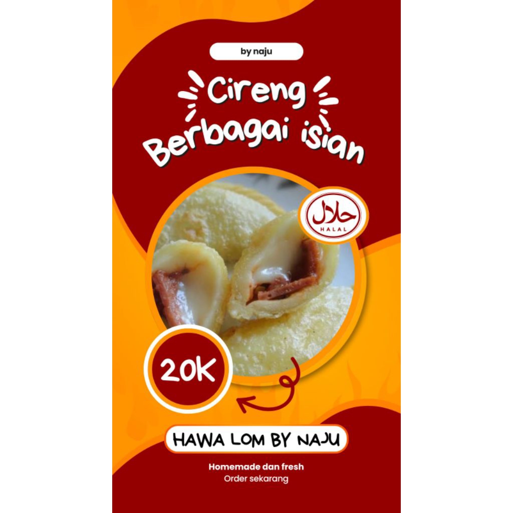 

Cireng Frozen isi 6 Dengan berbagai rasa dan isian
